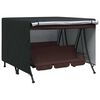 vidaXL Outdoor Swing Cover Black 250 x 250 x 160 cm 420D Oxford Fbric
