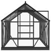 vidaXL Glass Greenhouse Anthracite 155x298x191 cm Aluminium