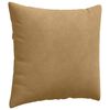 vidaXL Sofa Pillows 2 pcs Brown 50 x 50 cm Corduroy Fabric