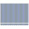 vidaXL Electric Retractable Awning Blue and White 2.5 x 2 m