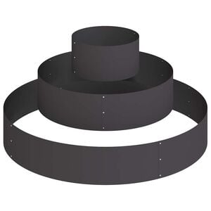 vidaXL Garden Planter Black 120 x 120 x 20 cm Cold-rolled Steel