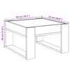 vidaXL Coffee Table with Infinity LED Sonoma Oak 50x53x30 cm