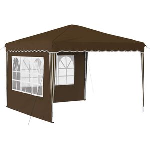 vidaXL Pop-up Party Tent Taupe 288 x 288 x 245 cm Oxford Fabric
