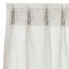 vidaXL Voile Curtain with Curtains 2 pcs Cream 140 x 140 cm Polyester