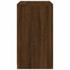 vidaXL Side Cabinets with LED Lights 2 pcs Brown Oak Engineered Wood