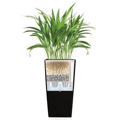 LECHUZA Planter Cubico 30 ALL-IN-ONE Charcoal 18184