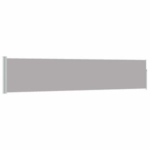 vidaXL Patio Retractable Side Awning 100x500 cm Grey