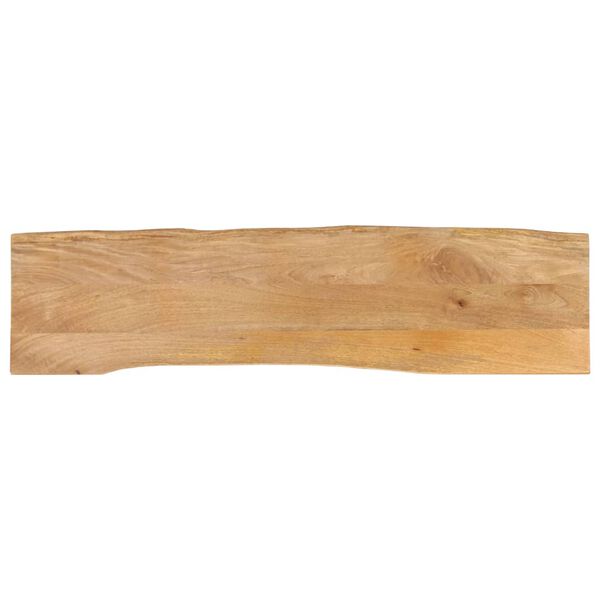 vidaXL Table Top 160x40x2.5 cm Live Edge Solid Wood Mango
