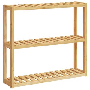 vidaXL Bathroom Shelf 3-Tier Wall-mounted 60x15x54 cm Bamboo