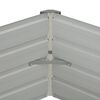 vidaXL Raised Garden Bed Brown 129x129x45 cm Galvanised Steel