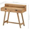 vidaXL Desk 100x45x90 cm Solid Rough Mango Wood
