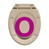 vidaXL Soft-Close Toilet Seat Beige Oval
