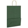 vidaXL Paper Bags 50 pcs with Handles Green 32x17x44 cm