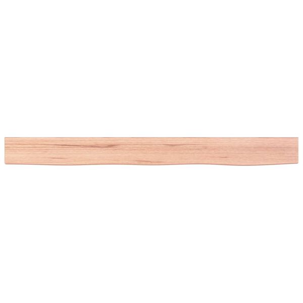 vidaXL Wall Shelf Light Brown 100x10x2 cm Treated Solid Wood Oak