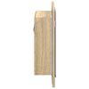 vidaXL LED Bathroom Mirror Cabinet Sonoma Oak 40x12x45 cm Acrylic