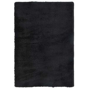 vidaXL Shaggy Rug High Pile NAVARRA Black 200x290 cm Polyester