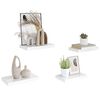 vidaXL Floating Wall Shelves 4 pcs High Gloss White 40x23x3.8 cm MDF
