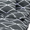 vidaXL Duvet Cover Set Grey 260x240 cm Cotton