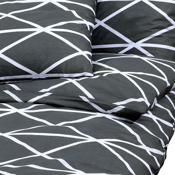 vidaXL Duvet Cover Set Grey 260x240 cm Cotton