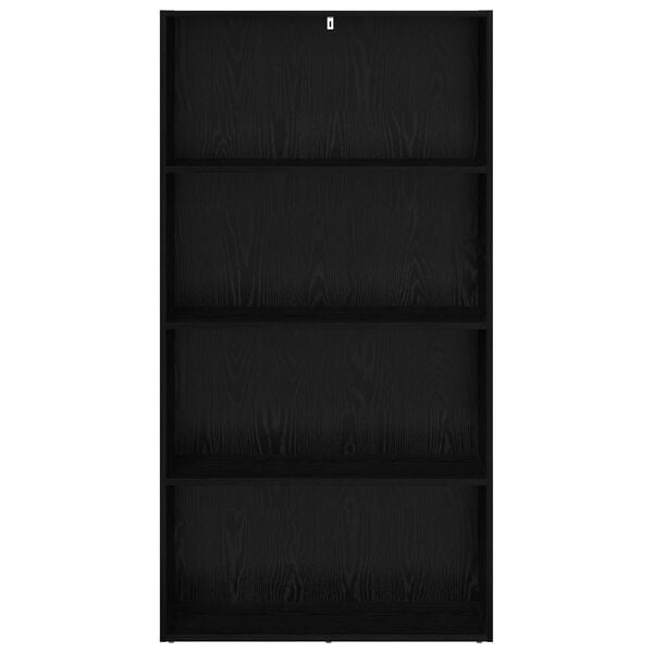 vidaXL Freestanding Bookshelf Black Oak 80 x 30 x 152 cm