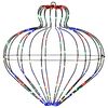 vidaXL Christmas Finial Light 192 LEDs Multicolour Dia. 40 x 40 cm