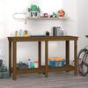 vidaXL Work Bench Honey Brown 140x50x80 cm Solid Wood Pine