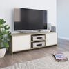vidaXL TV Cabinet White and Sonoma Oak 120x30x37.5 cm Engineered Wood