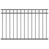 vidaXL Fence Panel Steel 1.7x1 m Black