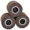 vidaXL Sanding Rollers 3 pcs Brown 12 x 12 x 10 cm Synthetic Fibre