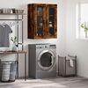 vidaXL Wall Mounted Cabinet Smoked Oak 69.5x34x90 cm Engineered Wood