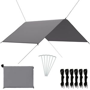 vidaXL Outdoor Tarp 3x2.85 m Grey