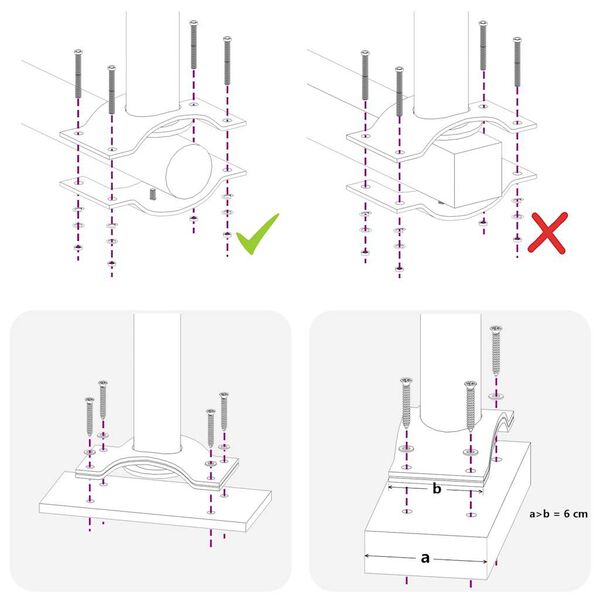 vidaXL Patio Retractable Side Awning 80x300 cm Red