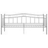vidaXL Sofa Bed Frame without Mattress Grey Metal 90x200 cm