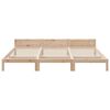 vidaXL Family Bed Frame No Mattress 270x200 cm Solid Wood Pine