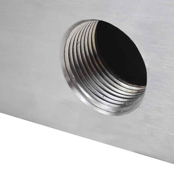 Rectangular Waterfall Pool Fountain Stainless Steel 45 cm