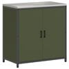 vidaXL Kitchen Storage Set 3 pcs Olive Green Cold-rolled Steel