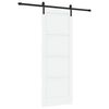 vidaXL Sliding Door 78 x 211 cm Engineered Wood White and Black