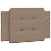 vidaXL Bed Frame without Mattress "Zadar" Cappuccino 80x200 cm Faux Leather