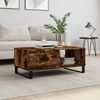 vidaXL Coffee Table Smoked Oak 90x50x36.5 cm Engineered Wood