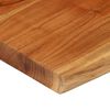vidaXL Table Top 80x80x2.5 cm Rectangular&nbsp;Solid Wood Acacia Live Edge