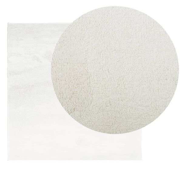 vidaXL Rug OVIEDO Short Pile Cream 160x160 cm