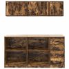 vidaXL Garage Cabinets 6 pcs Smoked Oak Engineered Wood