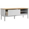 vidaXL Hallway Bench with Shelf White 115 x 40 x 45 cm Solid Pine Wood