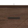 vidaXL Bedside Cabinet Brown oak 38 x 38 x 66 cm Engineered wood