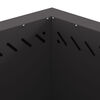 vidaXL Smokeless Fire Pit Black 58 x 58 x 51 cm Steel