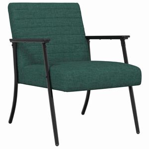 vidaXL Armchair Dark Green 59 x 75 x 78 cm Fabric