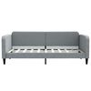 vidaXL Daybed with Trundle&Drawers without Mattress Light Grey 90x190 cm Single
