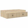 vidaXL Storage Bed Frame with Storage Sonoma Oak 90 cm Engineered Wood