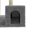 vidaXL Cat Tree with Sisal Scratching Posts Light Grey 71 cm