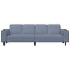 vidaXL Fabric Sofa with Cushion Blue 208 cm Corduroy fabric